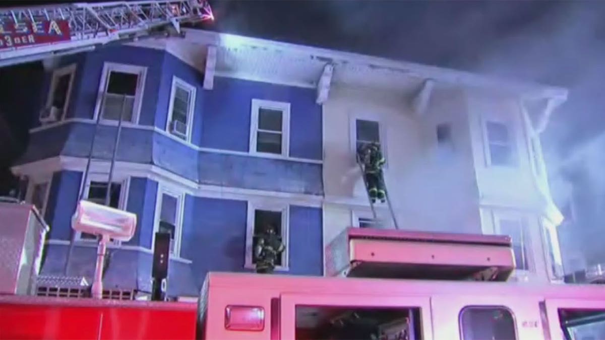 Chelsea firefighters put out Massachusetts blaze