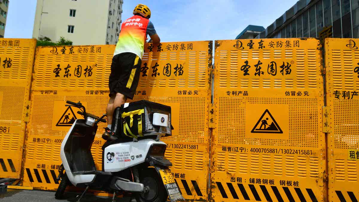 Chinese delivery driver