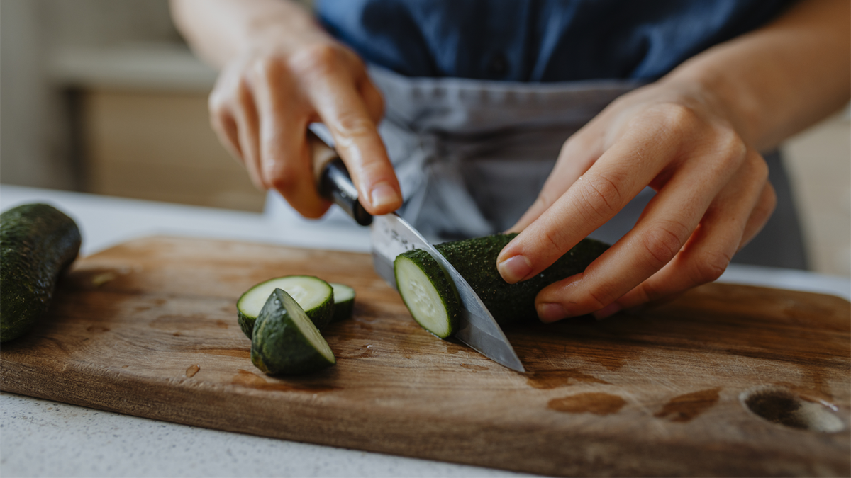 Chopped cucumber