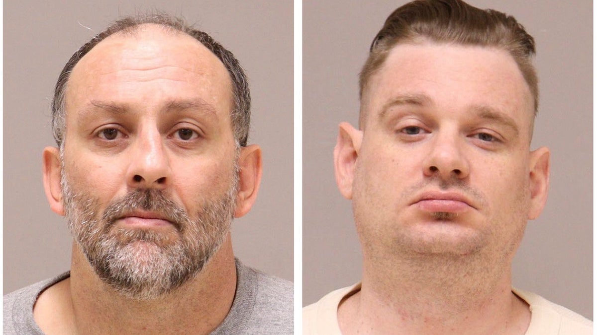 Mugshots of bearded Barry Croft and stubble-faced Adam Fox, accused in Gov. Whitmer kidnapping plot
