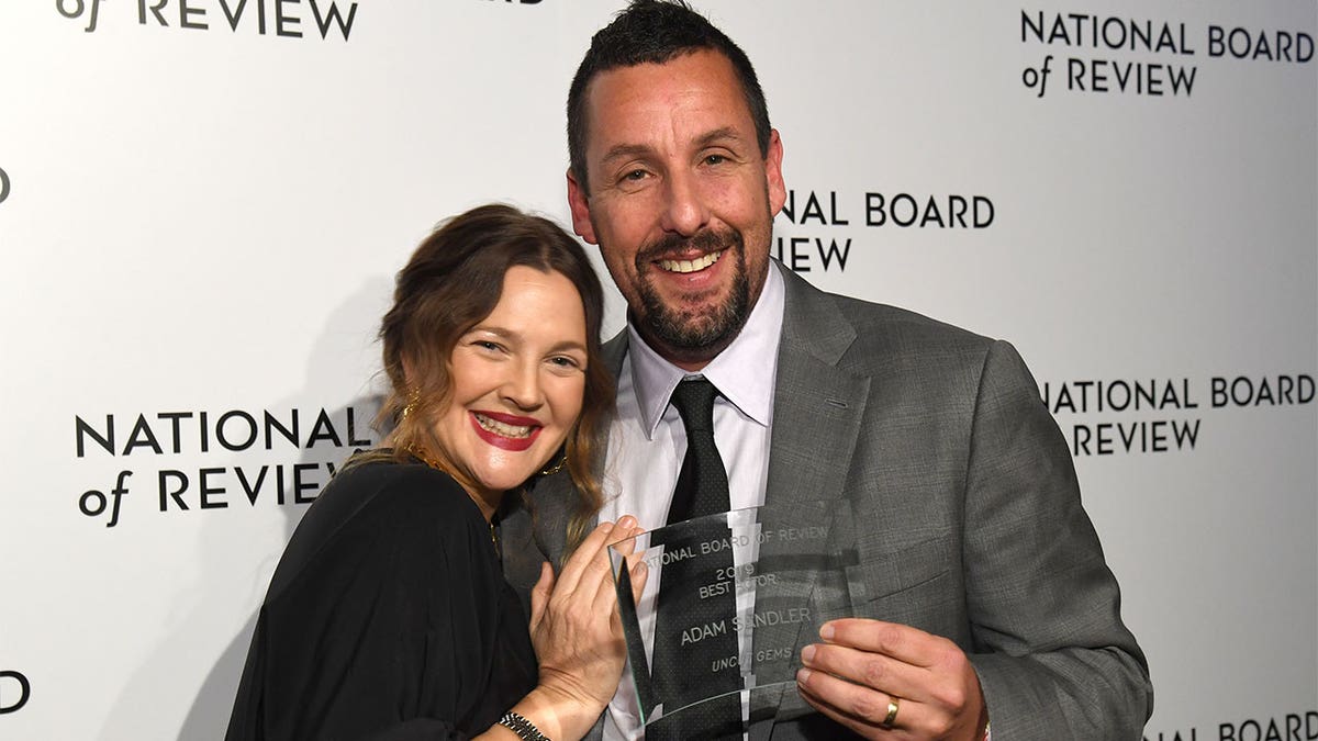 Drew Barrymore and Adam Sandler