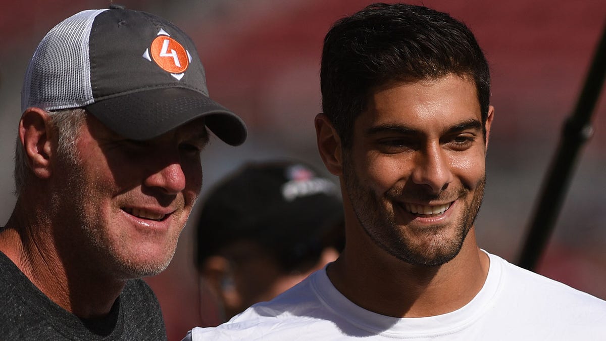 Brett Favre and Jimmy Garoppolo