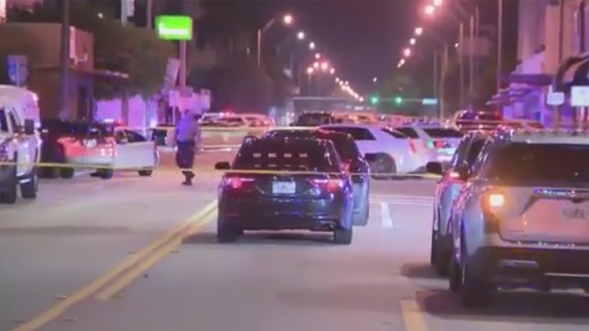 The scene where a Florida officer was shot