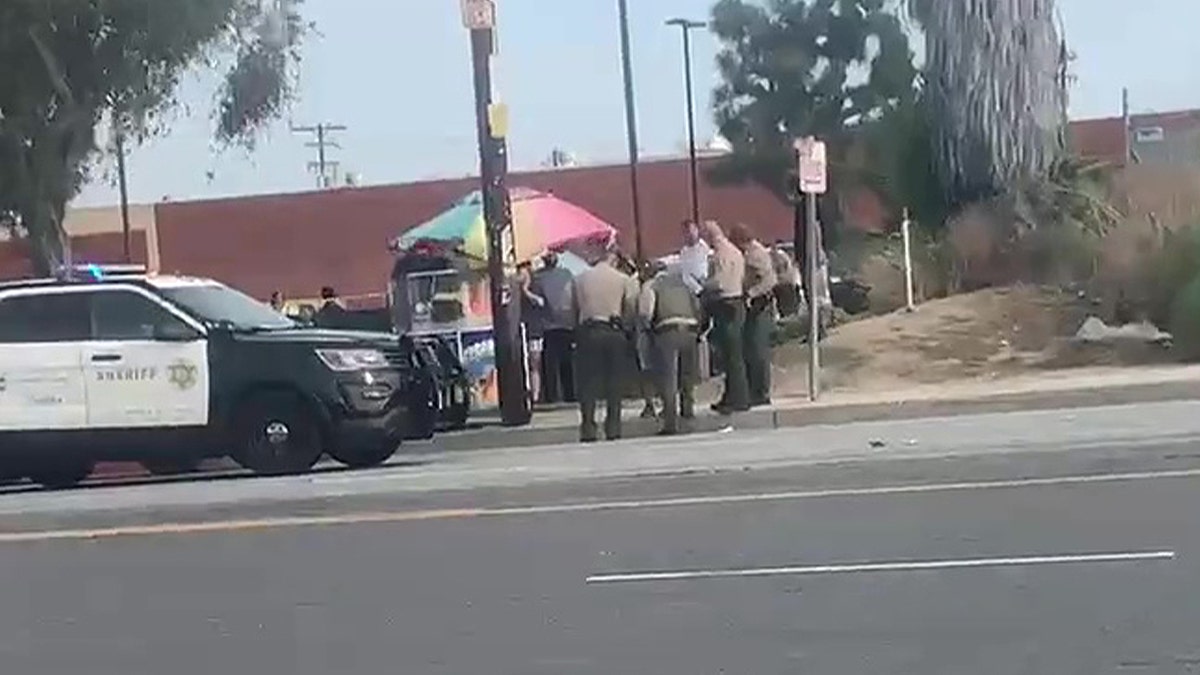 Fruit vendor in California