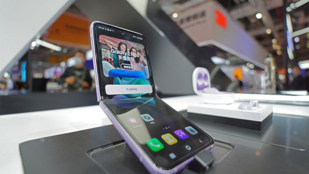 Galaxy Z phone in store