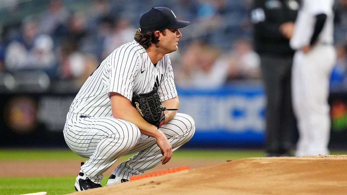 Gerrit Cole after home run