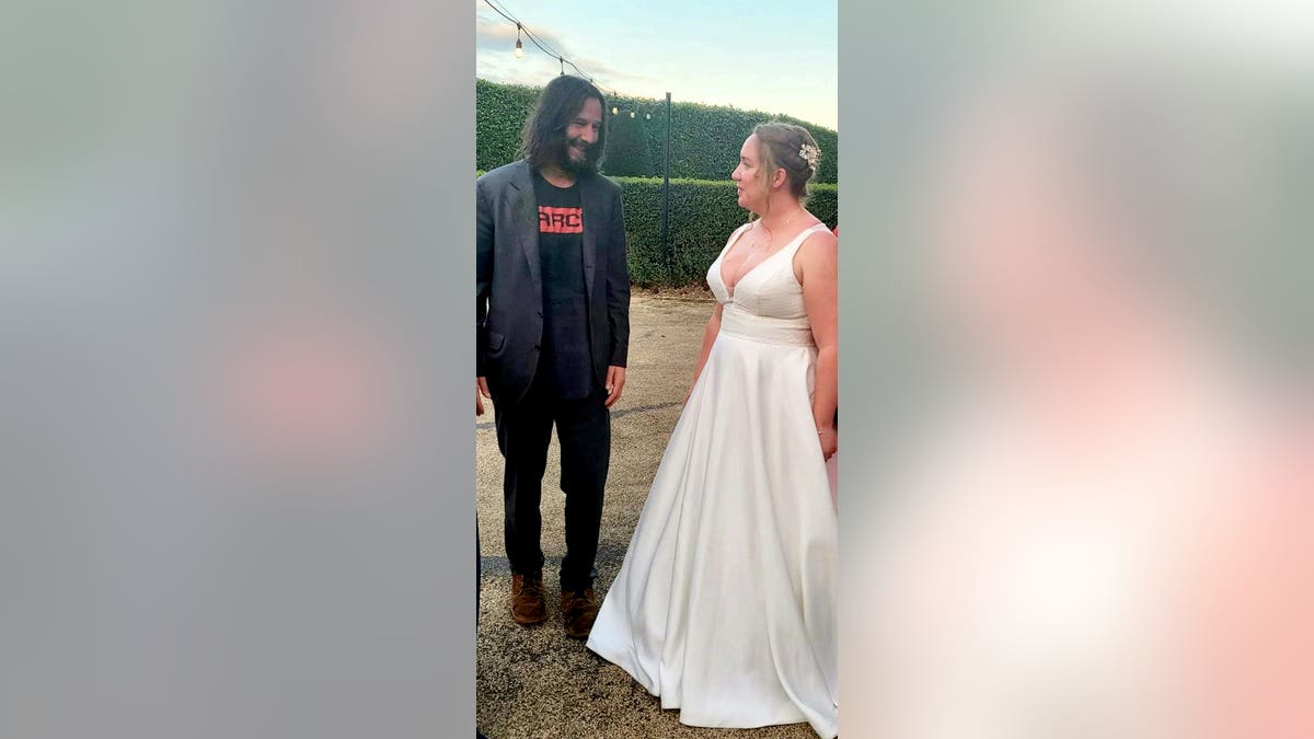 Keanu Reeves and the bride