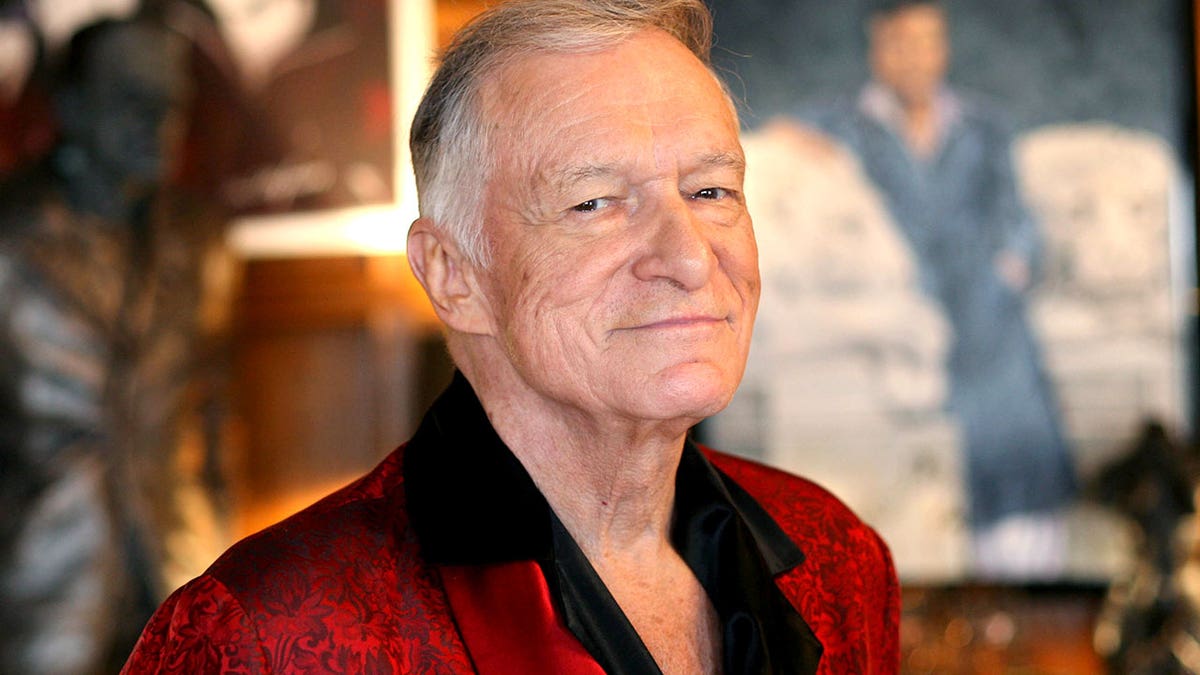 Hugh Hefner at the Playboy Mansion in 2009