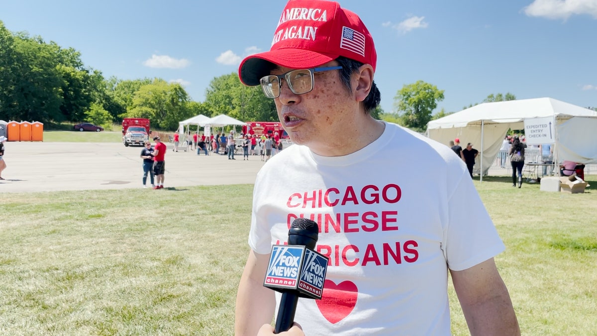Chinese immigrant trump rally