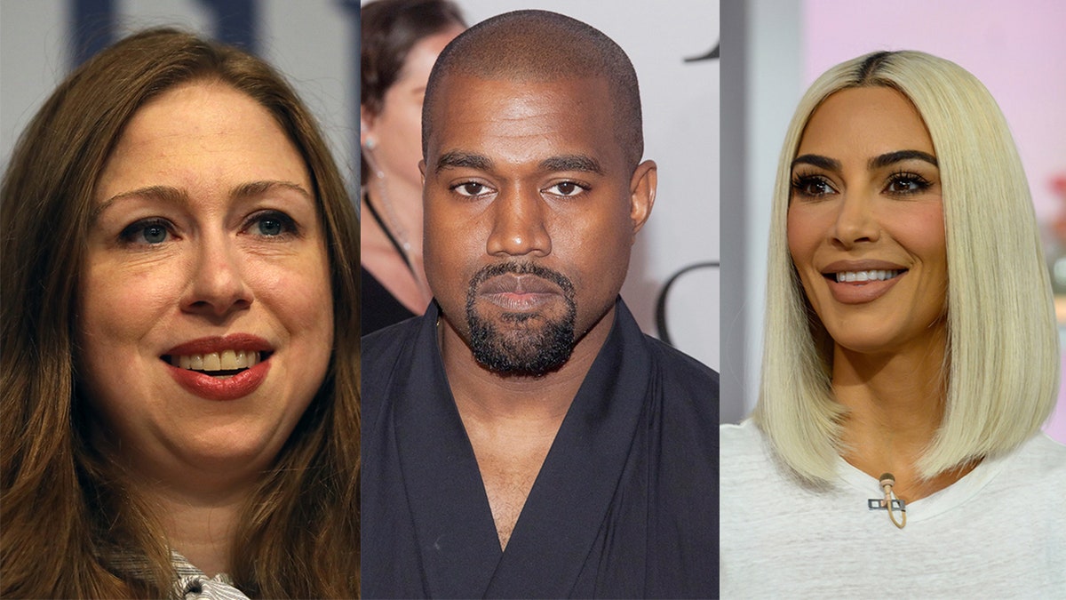 Chelsea Clinton, Kim Kardashian, Kanye West