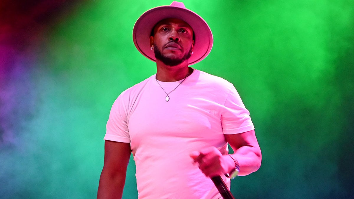 Mystikal performs on stage in 2021