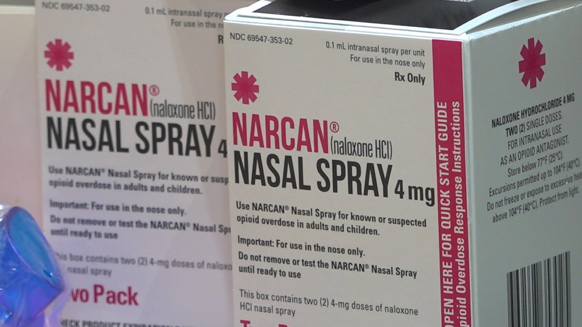 Narcan nasal spray in boxes