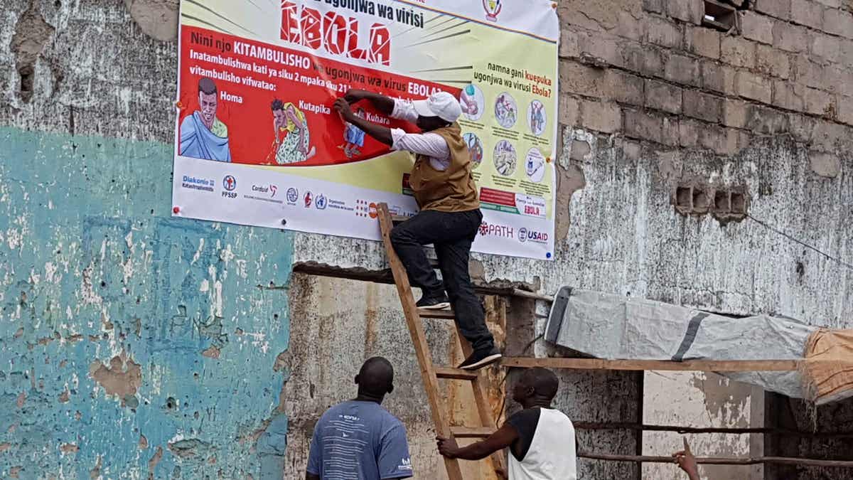 Ebola sign in Congo