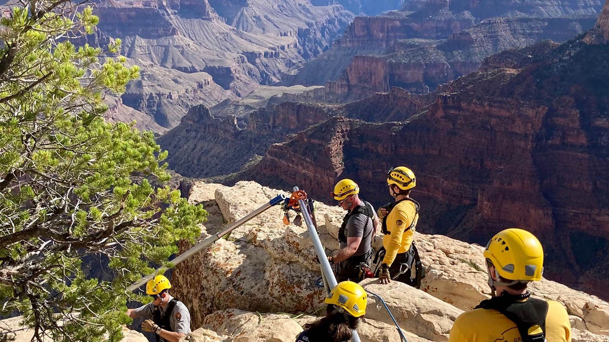 Rescuers at the North Rim of Grand Canyon