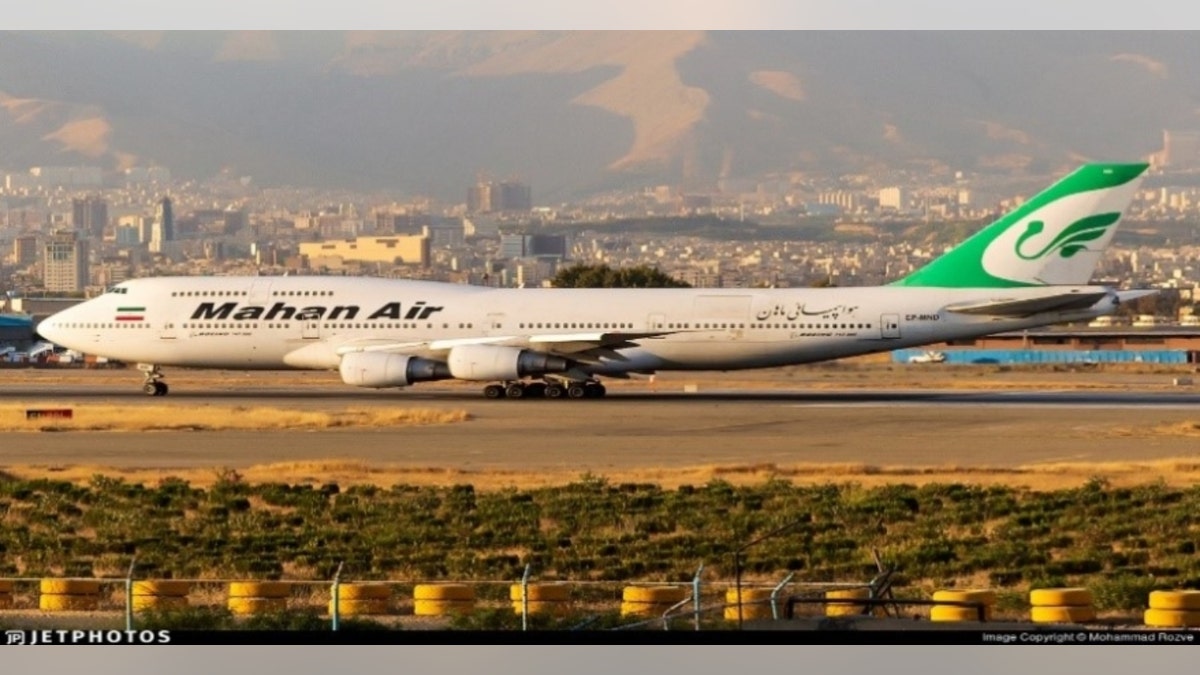 Iranian Mahan Air plane on ground in 2019