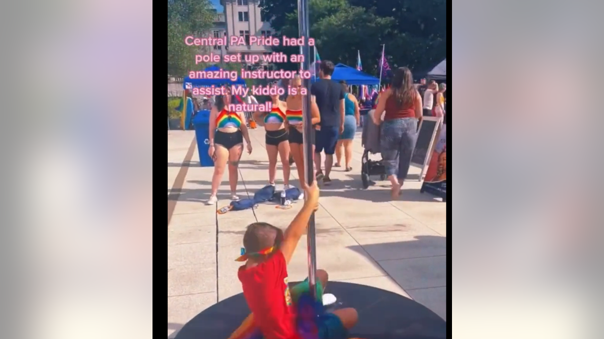 Pride event in PA featured a stripper pole