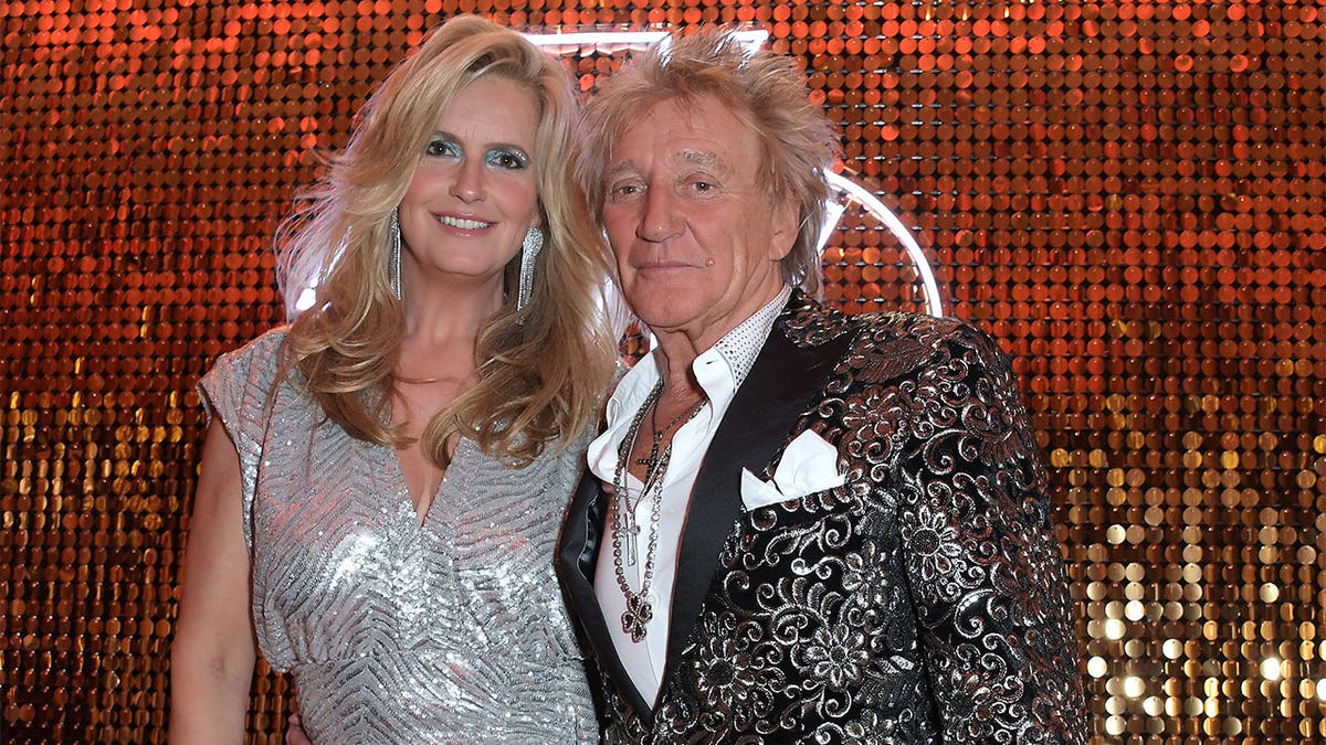 Rod Stewart and wife Penny Lancaster