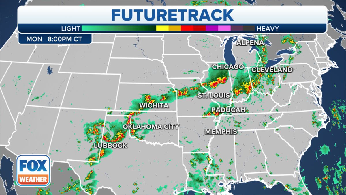 Severe weather storms US forecast