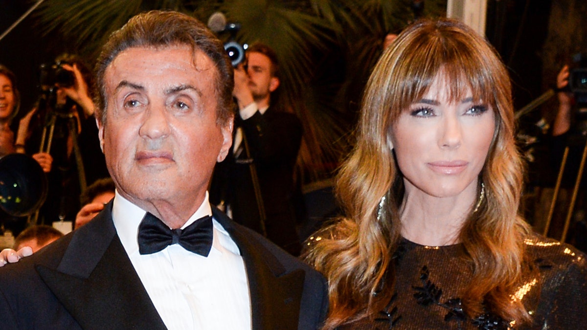 Sylvester Stallone and Jennifer Flavin in Cannes