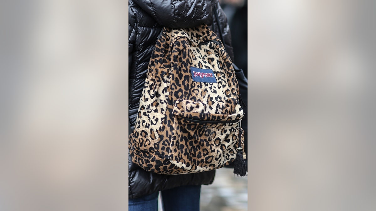 Jansport Cheetah Print Backpack Lisa Frank Style Animal Print Colorful