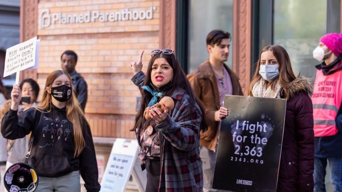 Planned Parenthood clinic protest