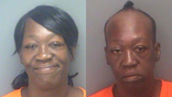 Carla Jefferson's June and August mugshots.