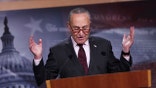 WASHINGTON, DC - AUGUST 05: U.S. Senate Majority Leader Charles Schumer (D-NY) speaks at a press conference at the U.S. Capitol on August 05, 2022 in Washington, DC. Schumer spoke on the Inflation Reduction Act. (Photo by Kevin Dietsch/Getty Images)