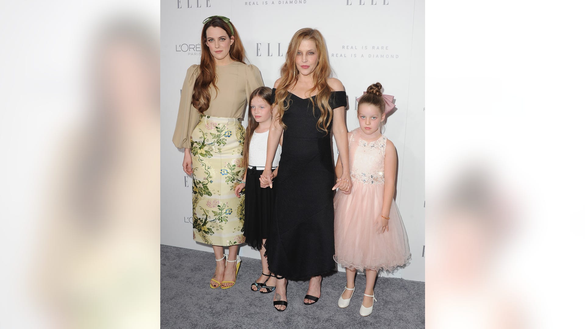 Lisa Marie Presley and her daughters