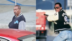 Eddie Murphy spotted filming 'Beverly Hills Cop' wearing iconic jacket