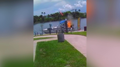 Florida officials say four people are injured after boat explosion