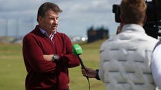 Retiring golf analyst Nick Faldo breaks down in tears after 16 years on air: 'I'm ready'