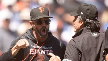 Giants' Gabe Kapler ejected after heated exchange between pitcher, Dodgers' Mookie Betts