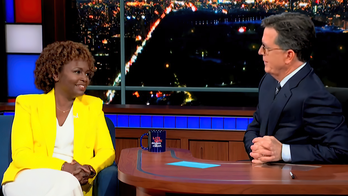 Colbert says he loves Biden, waves at him to camera in fawning interview with Karine Jean-Pierre