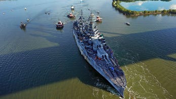 Leaky World War I-era battleship in Texas begins trip for $35M repairs