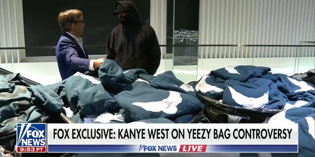 Fox New's Eric Shawn and Kanye West look at Kanye's new line of clothes.