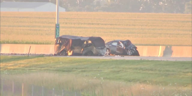Five children were among seven people killed in a horrific head-on crash in Illinois.