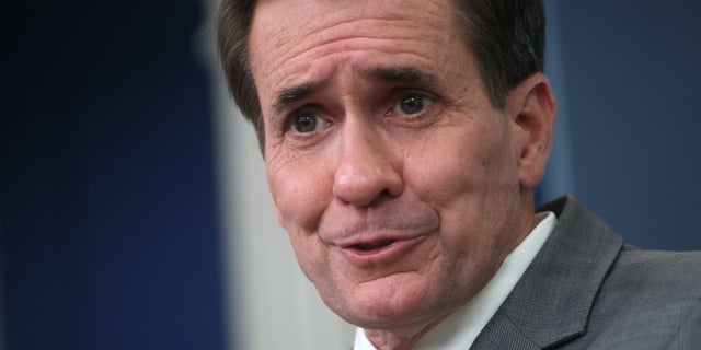 John Kirby, National Security Council Coordinator for Strategic Communications, takes part in White House Press Secretary Karine Jean-Pierre's press briefing at the White House in Washington, U.S., August 1, 2022.