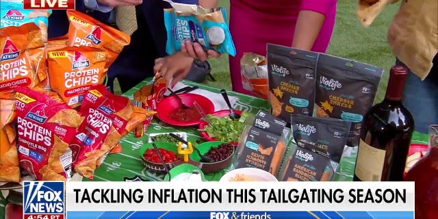 "Fox and Friends" co-hosts built their own nachos at Fox Square in New York City on Thursday, Aug. 25, 2022.