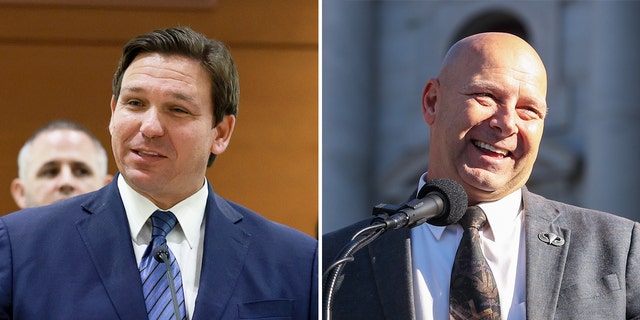 Florida Gov. Ron DeSantis and Pennsylvania GOP gubernatorial nominee Doug Mastriano.