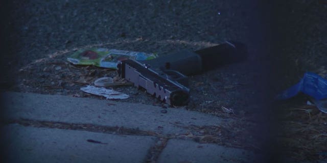 Gun recovered on scene where five people were hurt during a shooting in Philadelphia.