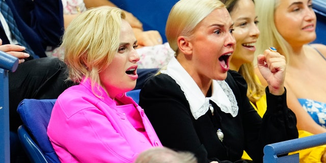 Australian-born star Rebel Wilson was spotted passionately cheering with girlfriend Ramona Agruma at the U.S. Open.