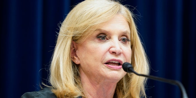 Chairwoman Rep. Carolyn Maloney, DN.Y., asks a question during a House Committee on Oversight and Reform hearing to examine the practices and profits of gun manufacturers July 27, 2022, on Capitol Hill.