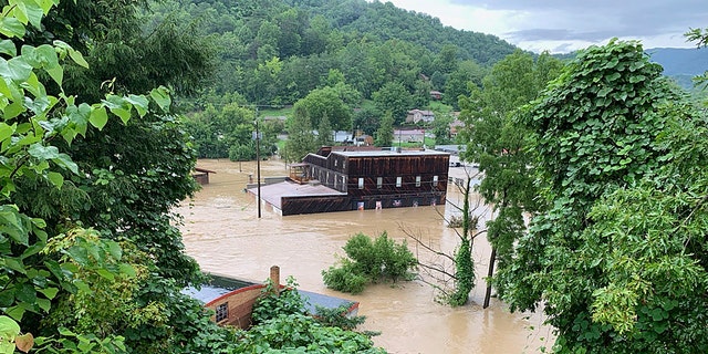 Flooding in Whitesburg, Kentucky, caused extensive damage to the Appalshop cultural center, a repository of Appalachian history and culture.