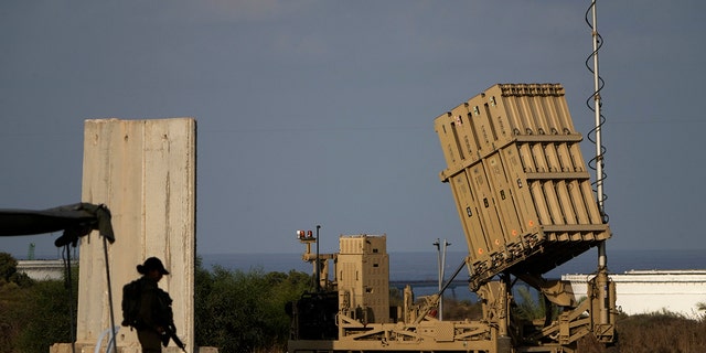 A battery of Israel's Iron Dome defence missile system, deployed to intercept rockets fire from the Gaza Strip, in Ashkelon, southern Israel, Sunday, Aug. 7, 2022. 