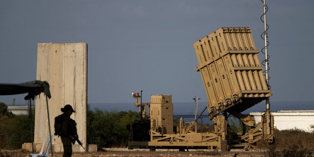 A battery of Israel's Iron Dome defence missile system, deployed to intercept rockets fire from the Gaza Strip, in Ashkelon, southern Israel, Sunday, Aug. 7, 2022.