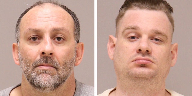 This image combination was provided by the Kent County Jail, Michigan. It shows Barry Croft Jr. (left) and Adam Fox. Jury selection began on Tuesday, August 9, 2022, at his second trial of two of Michigan's two men charged with conspiring to kidnap Michigan Governor Gretchen Whitmer in 2020. rice field. 