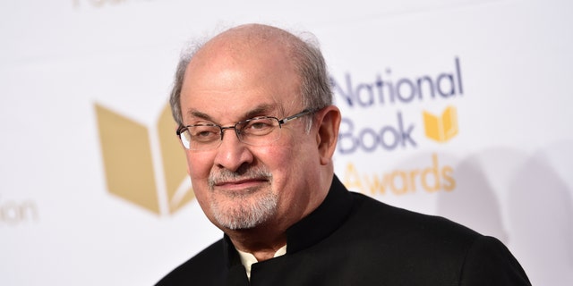 The attacker allegedly rushed onto the stage and stabbed Rushdie in the neck.