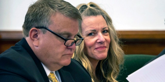 Lori Vallow-Daybell, 49, right, and her final husband, Chad Daybell, 54, are accused of killing two of Vallow-Daybell's two children and collecting Social Security benefits in their names after their deaths.  In a recent lawsuit, Vallow claims she was not present when they died.