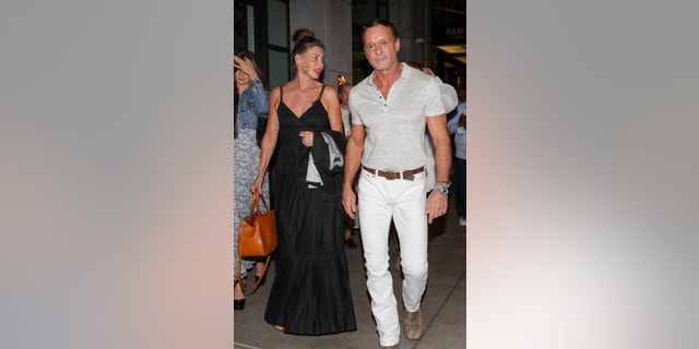 Faith Hill and Tim McGraw join their daughters for a birthday dinner in New York City.