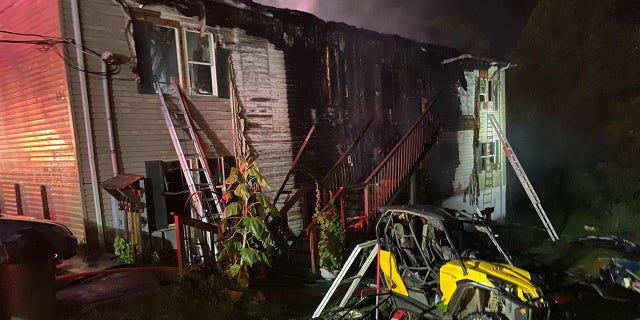 A quick-thinking 17-year-old, Falon O'Regan, jumped out of a window and pushed a trampoline under other windows to help those still trapped inside escape the flames.